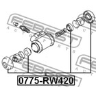 Ремкомплект тормозного цилиндра febest 0775-rw420 - Фото 2