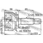 Шрус наружный 29x57x25 febest 0410-038a43 - Фото 2