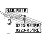 Втулка заднего стабилизатора d26 febest nsb-r51r - Фото 2