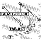 Сайлентблок задней поперечной тяги febest tab-st200lrub - Фото 2