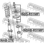 Опора переднего амортизатора febest nss-r51mf - Фото 2