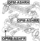 Подушка двигателя правая febest opm-ashrh - Фото 2