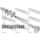 Подшипник шариковый задней полуоси ремкомплект 32x72x19x25 febest dac32721925 - Фото 2