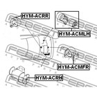 Подушка двигателя задняя febest hym-acrr - Фото 2