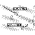 Проставка рулевой рейки FEBEST mzgb-004 - Фото 2