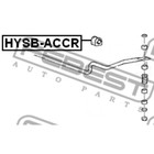 Втулка заднего стабилизатора d14.5 febest hysb-accr - Фото 2