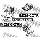 Подушка двигателя задняя febest mzm-cx7r - Фото 2