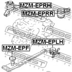 Подушка двигателя передняя febest mzm-epf - Фото 2