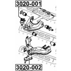 Опора шаровая FEBEST 3020-002 - Фото 2