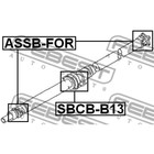 Подшипник подвесной карданного вала febest sbcb-b13 - Фото 2