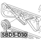 Шкив коленвала febest sbds-d30 - Фото 2