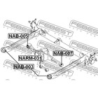 Сайлентблок задней балки febest nab-003 - Фото 2