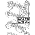 Сайлентблок заднего дифференциала febest szab-049 - Фото 2