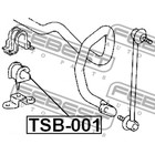 Втулка переднего стабилизатора d23 febest tsb-001 - Фото 2