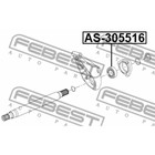 Подшипник приводного вала 30x55x16.5 febest as-305516 - Фото 2