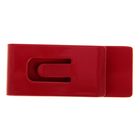 Зажим для денег, металлический, овальный, красный - Фото 3