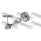 Шкив коленвала febest mds-4d56 - Фото 2