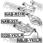 Пыльник опоры шаровой FEBEST nbjb-y62lr - Фото 2