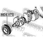 Шкив коленвала febest mds-v73 - Фото 2