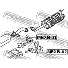 Подвес глушителя FEBEST mexb-01 - Фото 2