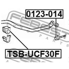 Втулка переднего стабилизатора d26.5 febest tsb-ucf30f - Фото 2
