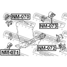 Подушка двигателя передняя febest nm-071 - Фото 2