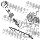 Прокладка свечного колодца FEBEST hcp-002 - Фото 2