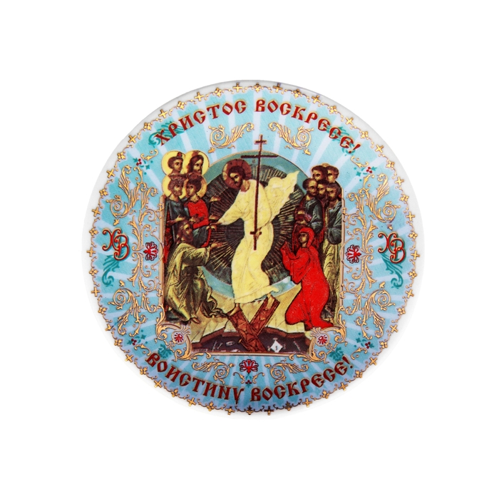 Декоративная тарелка "Христос Воскресе" - Фото 1