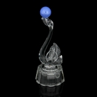 Сувенир световой стекло "Лебёдушка с шаром" 12х4,5 см - Фото 1