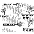 Подушка двигателя задняя at febest hm-ekarr - Фото 2