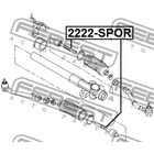 Тяга рулевая febest 2222-spor - Фото 2