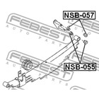 Втулка задней рессоры задняя febest nsb-057 - Фото 2