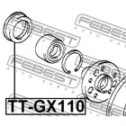 Пыльник подшипника задней ступицы febest tt-gx110 - Фото 2