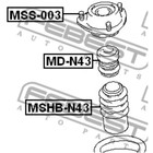 Пыльник амортизатора FEBEST mshb-n43 - Фото 2