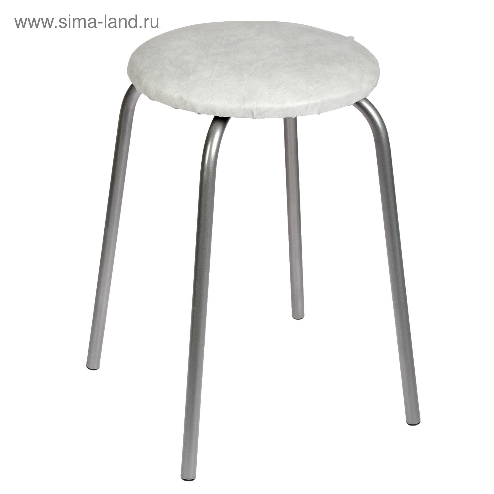 Табурет "Эконом" Серебристый металлик/белый мрамор (3415549) - Купить ...