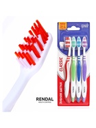 Зубная щётка Rendal Classic, средней жёсткости, 4 шт. - Фото 4