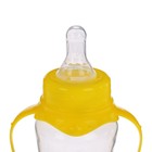 Бутылочка для кормления, классическое горло, с ручками, 250 мл., от 3 мес., цвет жёлтый МИКС - Фото 4