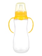 Бутылочка для кормления M&B, классическое горло, с ручками, от 3 мес., 250 мл., жёлтый МИКС - Фото 7