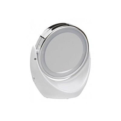 Зеркало Gezatone LM110, подсветка,  14 × 20,8 × 7 см, АКБ, настольное