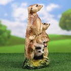 Садовая фигура "Три суриката" 38см - Фото 2