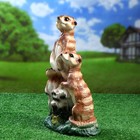 Садовая фигура "Три суриката" 38см - Фото 5