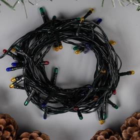 

Гирлянда «Нить» 5 м, IP20, тёмная нить, 50 ламп, свечение мульти, 8 режимов, 220 В, УЦЕНКА