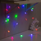 УЦЕНКА Гирлянда «Нить», 5 м, с насадками в виде ёлочек, IP20, 20 LED, 220 В, мигание, прозрачная нить, свечение мульти (RG/RB) - Фото 3