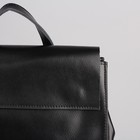 Рюкзак женский на молнии с расширением, 2 наружных кармана, цвет чёрный - Фото 4