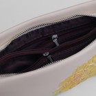 Клатч женский, отдел на молнии, наружный карман, с ручкой, длинный ремень, цвет молочный - Фото 5