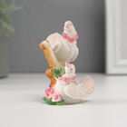 Фигурка полистоун «Голуби в розовом венке», 6×4 см - Фото 1