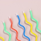 Свечи для торта, набор 8 шт., витые, 17 см - Фото 3