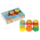 Пальчиковые краски, набор 6 цветов по 30 мл и штампики - Фото 1