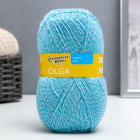 Пряжа Olga (ОльгаПШ) 50% шерсть, 50% акрил 392м/100гр (8398 мозаика 858)