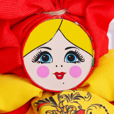 Грелка на чайник «Барыня», со вставкой, жёлтый фартук